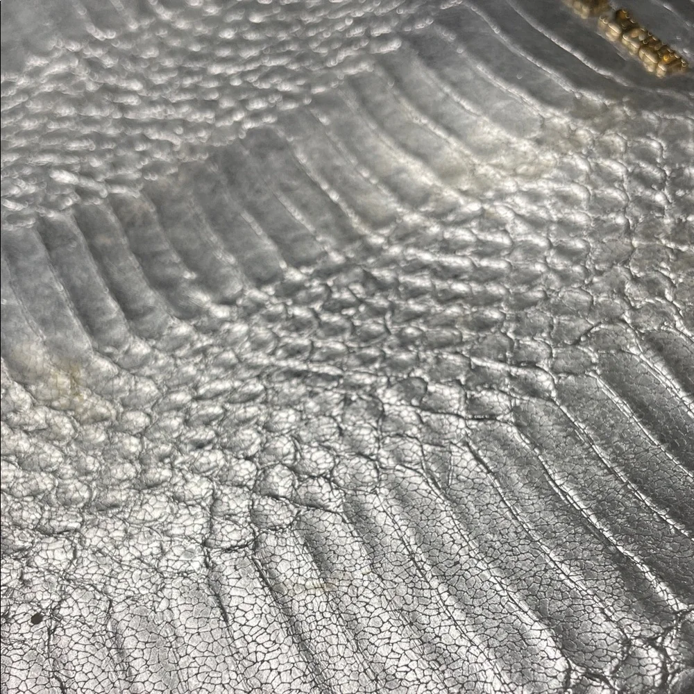 Victoria's Secret Metallic Silver Cosmetic Bag